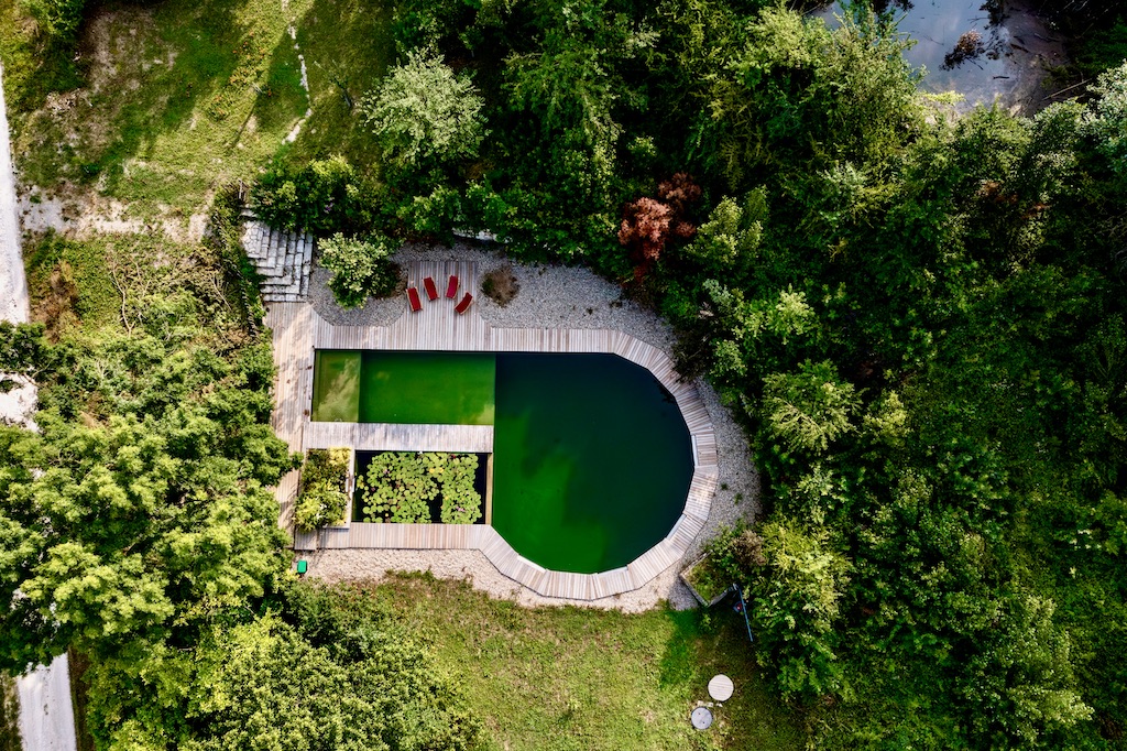 Piscine naturelle GERS - Les cabanes de Fallot