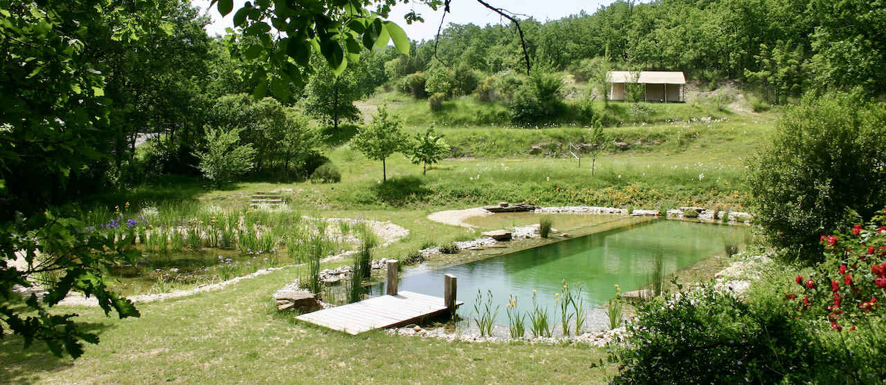 Piscine naturelle camping Tarn et Garonne