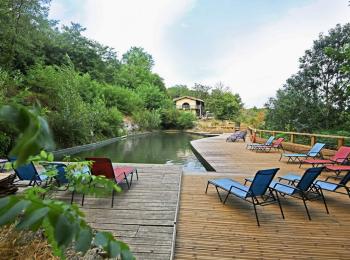 Piscine naturelle camping Aude